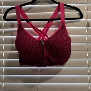 Women's Pink Crisscross Sports Bra